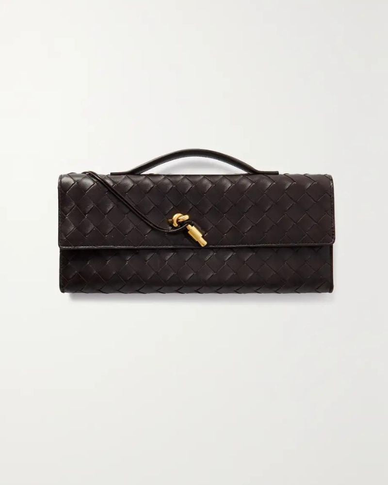 Faye Long Clutch in Pure Leather