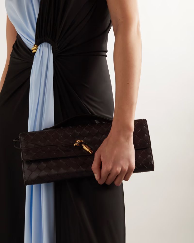 Faye Long Clutch in Pure Leather