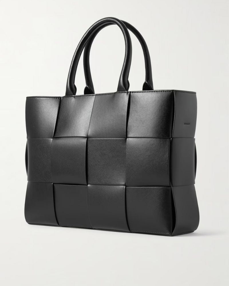 Small Aurora Intrecciato Leather Tote Bag