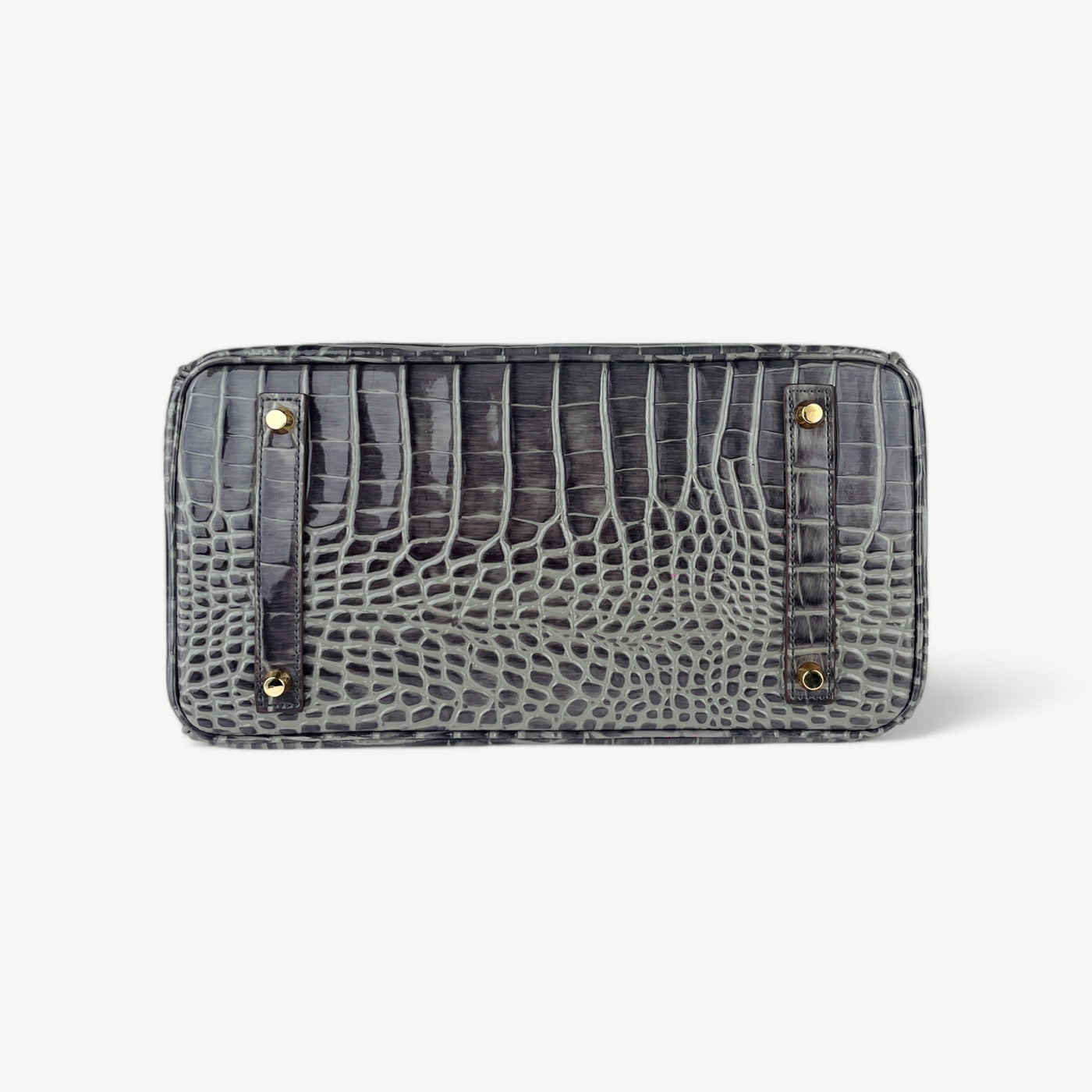 Mia 30 cm Pure Leather Croc Gray