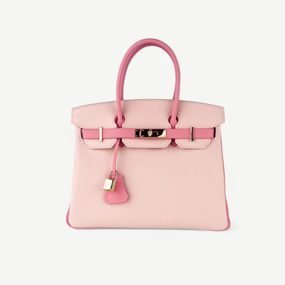 Mia 30 cm, dual pink tone Pure leather