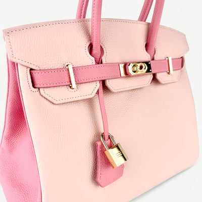 Mia 30 cm, dual pink tone Pure leather