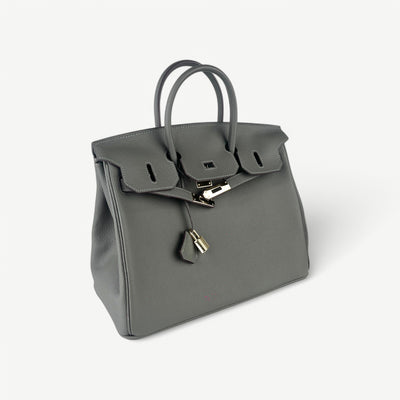 Mia Handbag 25 cm in Pure Leather with Gold Hardware