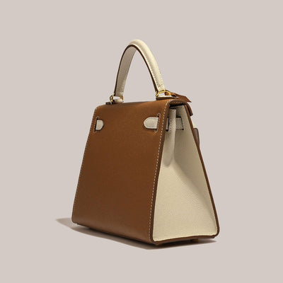 Amandine Handbag In pure leather -Tote Bag Pine Drew Lifestyle