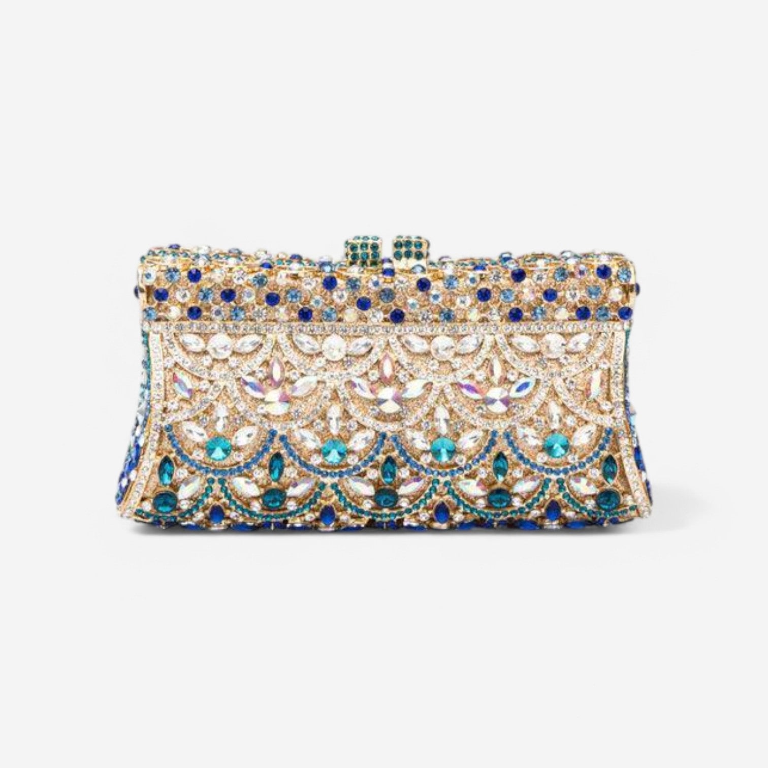 Aubrielle Diamond-Encrusted Clutch Bag