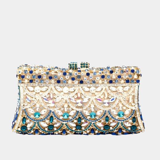 Aubrielle Diamond-Encrusted Clutch Bag - Pine Drew Lifestyle