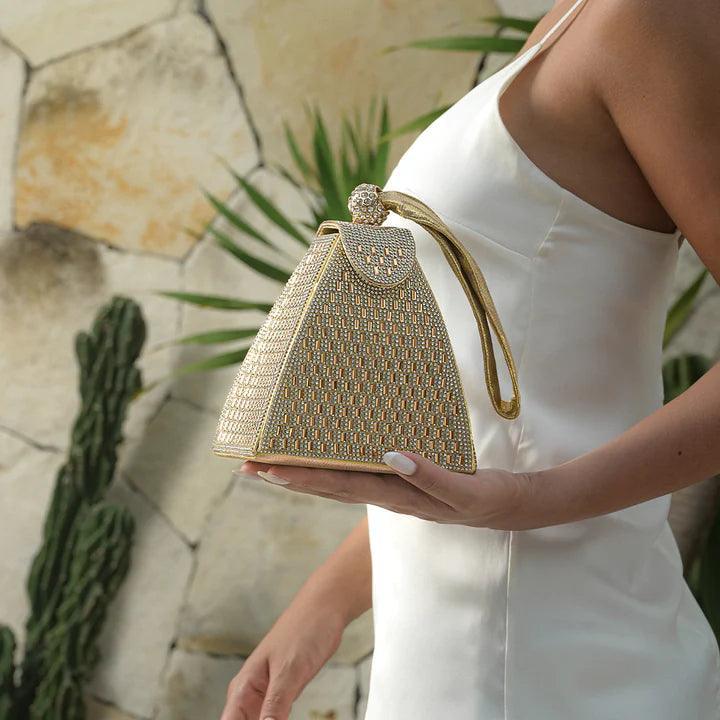 Claire Crystal Pyramid Handbag - Pine Drew Lifestyle