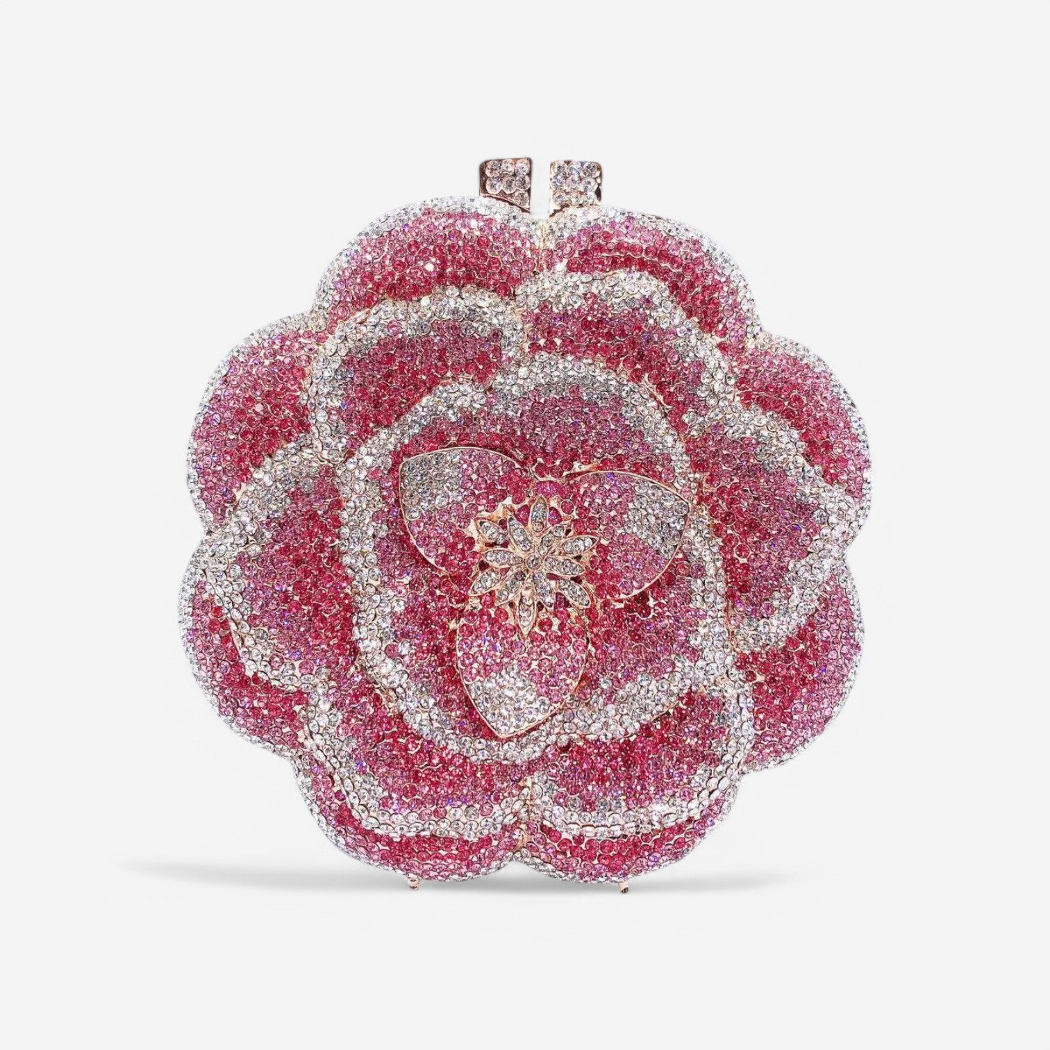 Jeline Flower Diamond Clutch Bag