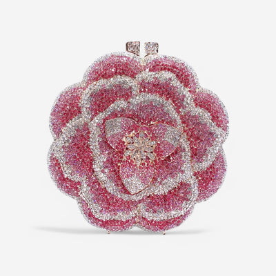 Jeline Flower Diamond Clutch Bag