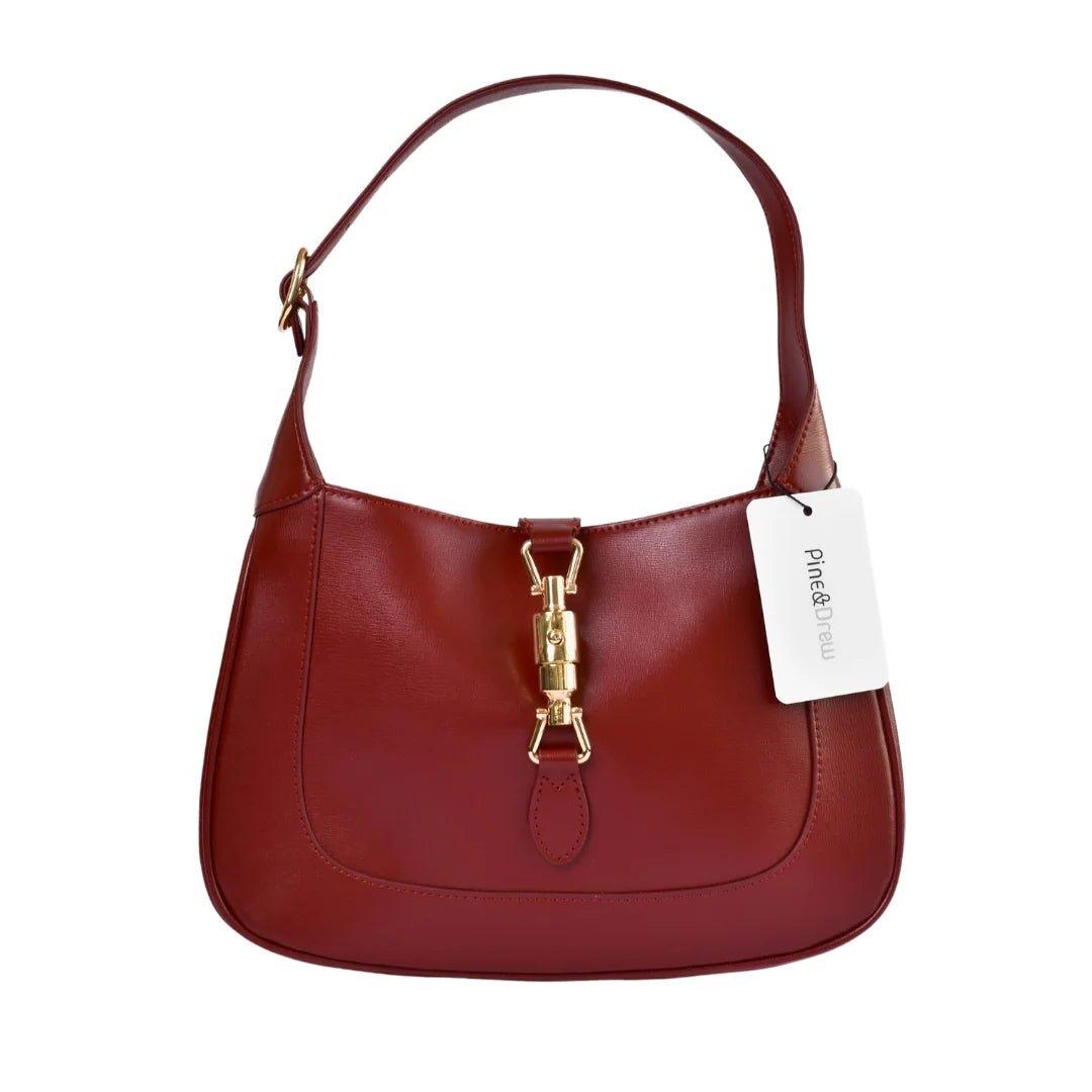 Jane Handbag in Pure Leather - Pine Drew Lifestyle