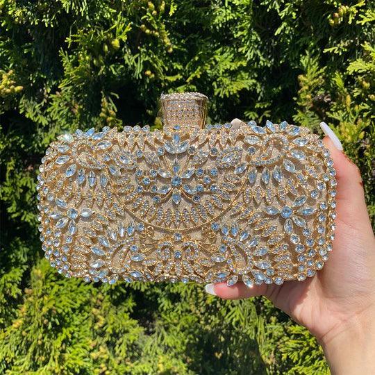 Jayden Luxurious Flower Clutch Bag - Pine Drew Lifestyle