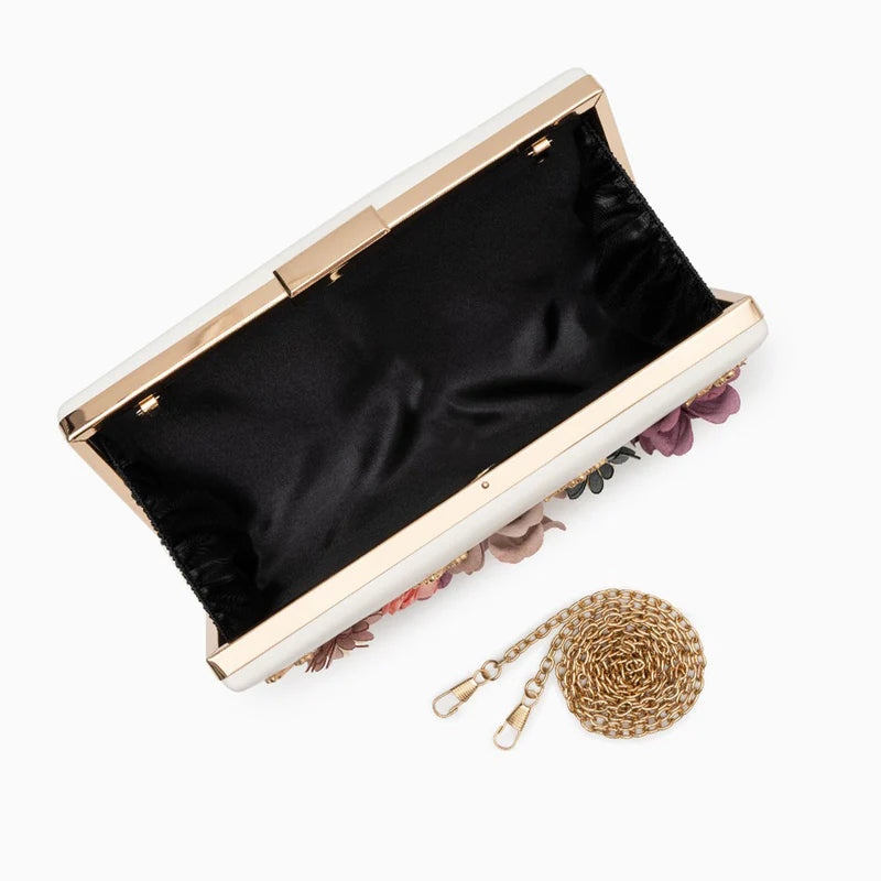 JULIET FLOWER CLUTCH BAG