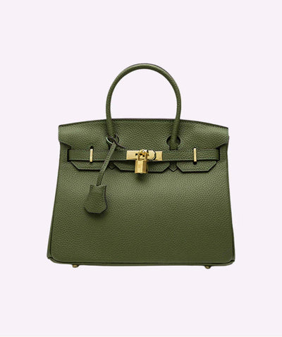 Mia Handbag in Pure Leather - Pine Drew Lifestyle