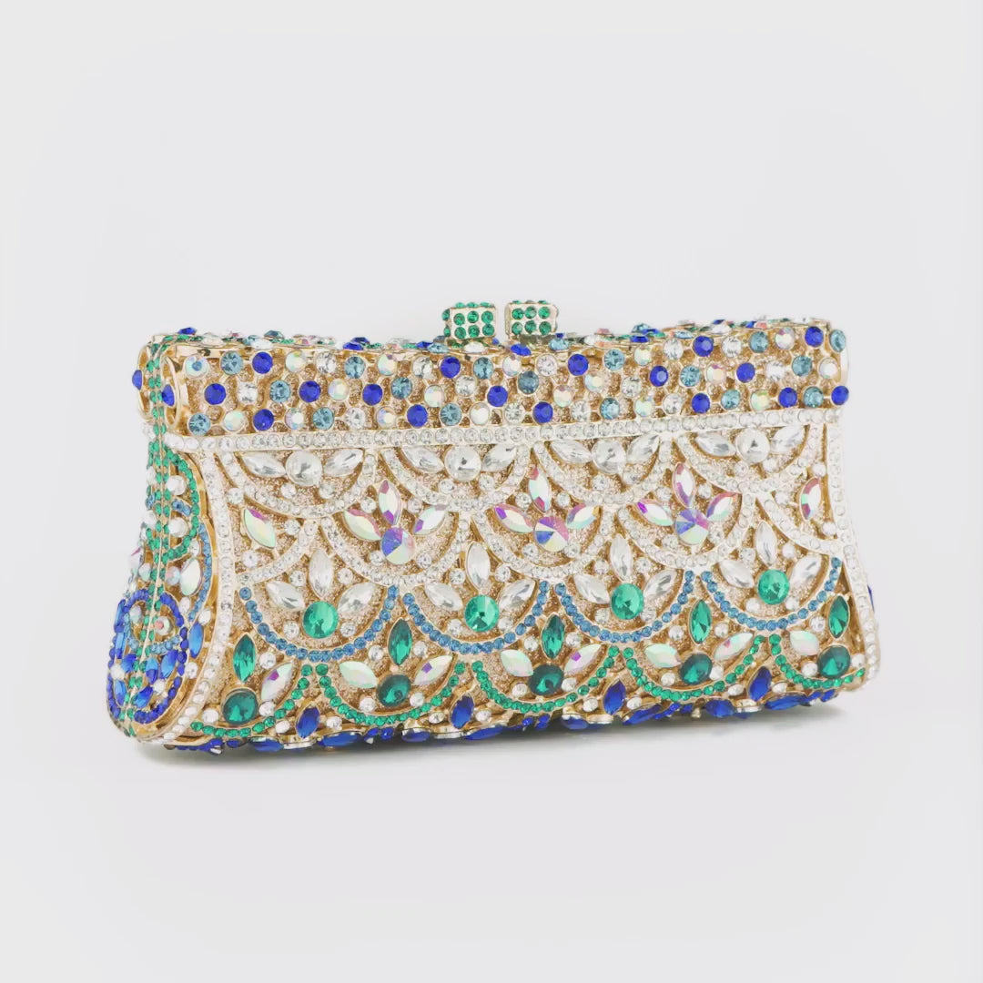 Aubrielle Diamond-Encrusted Clutch Bag