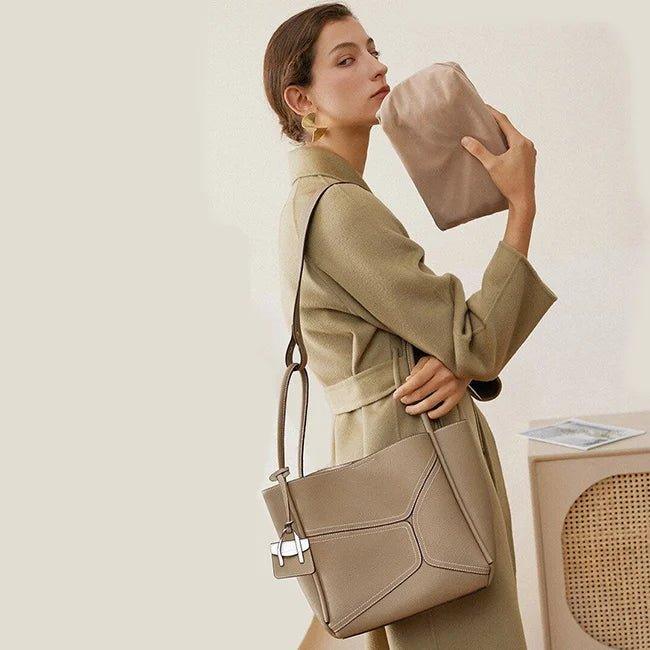 The Becca Tote Bag in Vegan Leather - Pine Drew Lifestyle